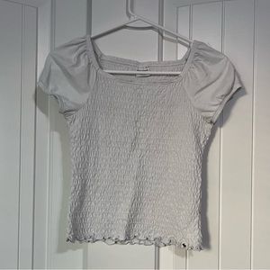 Girls Abercrombie short sleeve crop top